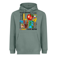 Sage teach love inspire teacher Heavyweight Hoodie - texasbilliewilder