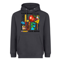 Smoke teach love inspire teacher Heavyweight Hoodie - texasbilliewilder