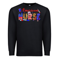 Black American nurse Premium Sweatshirt - Zillion Design Studio