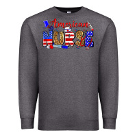 Charcoal Heather American nurse Premium Sweatshirt - Zillion Design Studio