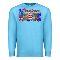 Ocean Blue American nurse Premium Sweatshirt - Zillion Design Studio