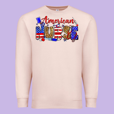 American Nurse Premium Sweatshirt Designed By Zillion Design Studio