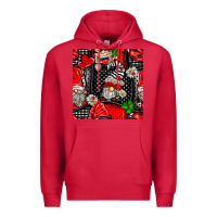 Cardinal ladybug gnomes seamless pattern Premium Hoodie - BundleAndBundleShop
