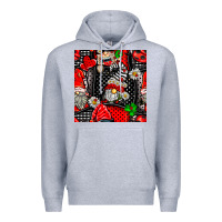 Ladybug Gnomes Seamless Pattern Premium Hoodie | Teevron