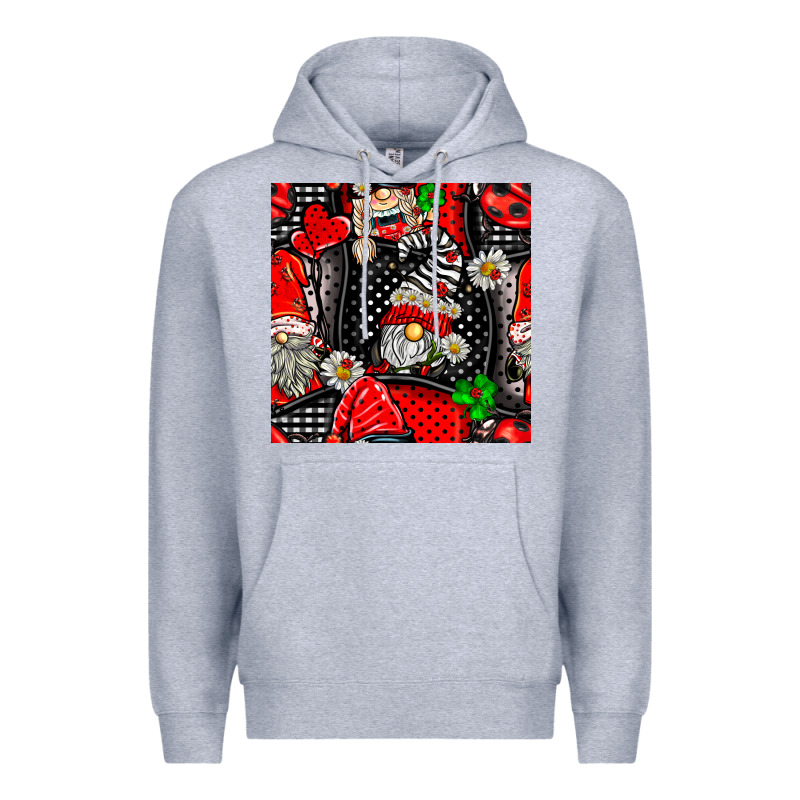 Ladybug Gnomes Seamless Pattern Premium Hoodie by BundleAndBundleShop | Teevron