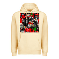 Pina Colada ladybug gnomes seamless pattern Premium Hoodie - BundleAndBundleShop