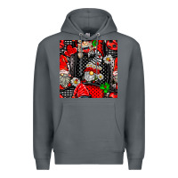 Rock ladybug gnomes seamless pattern Premium Hoodie - BundleAndBundleShop