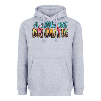 Heather Grey a little bit dramatic Heavyweight Hoodie - Zillion Design Studio
