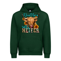 Forest Green don't be a salty heifer long haired cow Urban Hoodie - Jasminsmagicworld