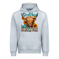 Heather Grey don't be a salty heifer long haired cow Urban Hoodie - Jasminsmagicworld