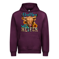 Mauve Wine don't be a salty heifer long haired cow Urban Hoodie - Jasminsmagicworld
