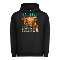 Pigment Black don't be a salty heifer long haired cow Urban Hoodie - Jasminsmagicworld