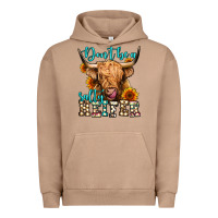 Pigment Burro don't be a salty heifer long haired cow Urban Hoodie - Jasminsmagicworld