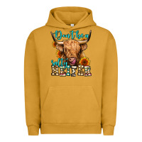Pigment Peanut Butter don't be a salty heifer long haired cow Urban Hoodie - Jasminsmagicworld