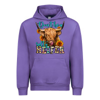 Tulip don't be a salty heifer long haired cow Urban Hoodie - Jasminsmagicworld