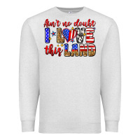 Oatmeal Heather ain't no doubt i love this land Premium Sweatshirt - Zillion Design Studio
