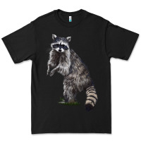 Black Raccoon Illustrations Premium Tee - LillyAllenDesigns