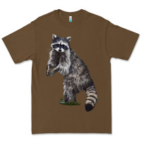 Cacao Raccoon Illustrations Premium Tee - LillyAllenDesigns