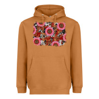 Meerkat valentine's day sunflowers leopard cowhide background Heavyweight Hoodie - RanaPortraitStore