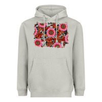 Moon Dust valentine's day sunflowers leopard cowhide background Heavyweight Hoodie - RanaPortraitStore