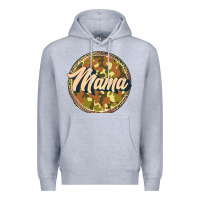 Heather Grey mama   camouflage Premium Hoodie - JahusDesignShop