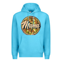Ocean Blue mama   camouflage Premium Hoodie - JahusDesignShop