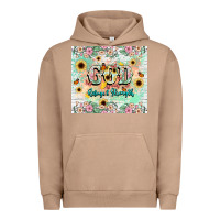 Pigment Burro god is my refugee and strength Urban Hoodie - NancyCooperArtShop