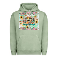 Pigment Oil Green god is my refugee and strength Urban Hoodie - NancyCooperArtShop