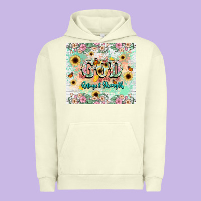 God Is My Refugee And Strength Urban Hoodie Designed By Nancycooperartshop