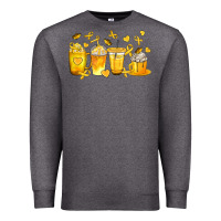 Charcoal Heather Childhood Cancer Coffee Cups Premium Sweatshirt - texasbilliewilder