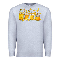 Heather Grey Childhood Cancer Coffee Cups Premium Sweatshirt - texasbilliewilder