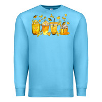 Ocean Blue Childhood Cancer Coffee Cups Premium Sweatshirt - texasbilliewilder