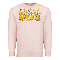 Pale Pink Childhood Cancer Coffee Cups Premium Sweatshirt - texasbilliewilder
