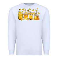 White Childhood Cancer Coffee Cups Premium Sweatshirt - texasbilliewilder