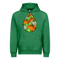 Emerald Fall Teardrop Urban Hoodie - LillyAllenDesigns