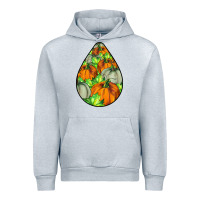 Heather Grey Fall Teardrop Urban Hoodie - LillyAllenDesigns