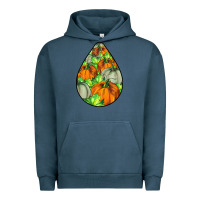 Pigment Midnight Navy Fall Teardrop Urban Hoodie - LillyAllenDesigns