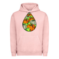 Pigment Salmon Fall Teardrop Urban Hoodie - LillyAllenDesigns