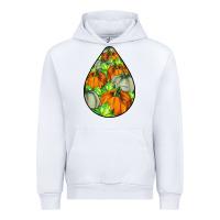 White Fall Teardrop Urban Hoodie - LillyAllenDesigns