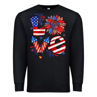 Black 4th of july love Premium Sweatshirt - Zillion Design Studio
