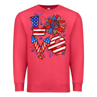 Cardinal 4th of july love Premium Sweatshirt - Zillion Design Studio