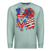 Seafoam 4th of july love Premium Sweatshirt - Zillion Design Studio