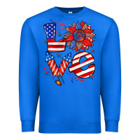 True Royal 4th of july love Premium Sweatshirt - Zillion Design Studio