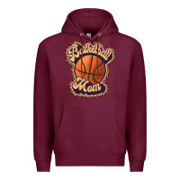 Burgundy basketball mom Premium Hoodie - JahusDesignShop
