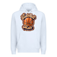 White basketball mom Premium Hoodie - JahusDesignShop