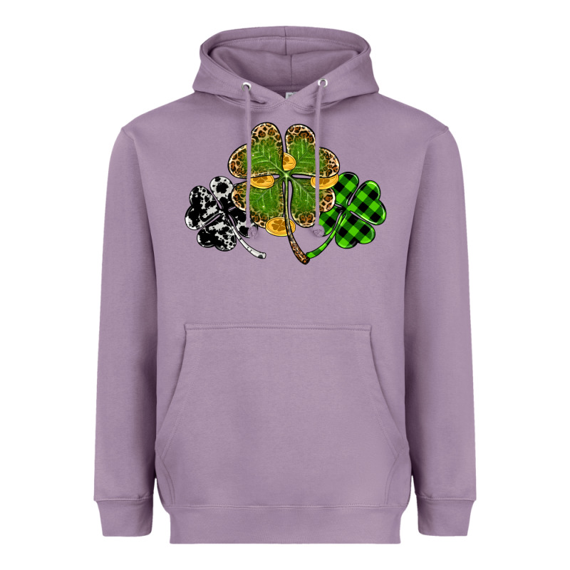 St Patricks Day Shamrock Gold Heavyweight Hoodie by RanaPortraitStore | Teevron