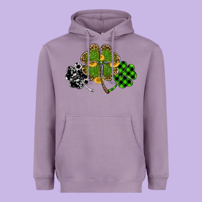 St Patricks Day Shamrock Gold Heavyweight Hoodie Designed By Ranaportraitstore