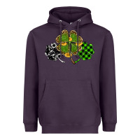 Plum st patricks day shamrock gold Heavyweight Hoodie - RanaPortraitStore
