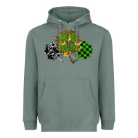 Sage st patricks day shamrock gold Heavyweight Hoodie - RanaPortraitStore