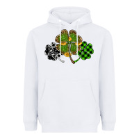 White st patricks day shamrock gold Heavyweight Hoodie - RanaPortraitStore